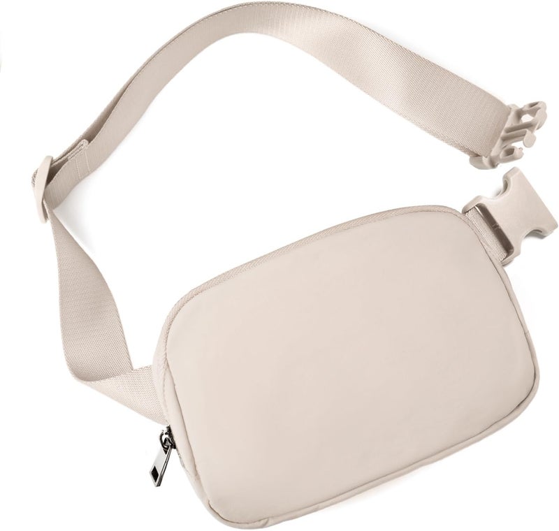 Gitus Belt Bag for Women Fanny Pack Crossbody Bags for Women Fashion Waist Packs with Adjustable Strap Gifts for Teen Girls Women Men (Beige) - Image 1